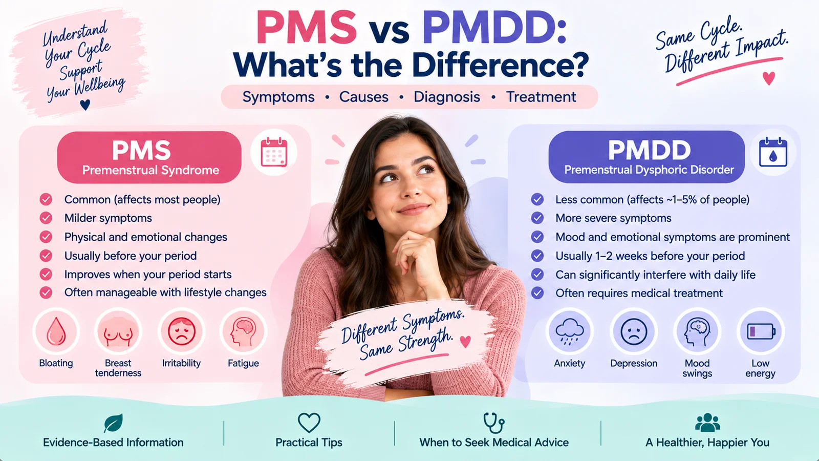 PMS vs PMDD symptoms and key differences
