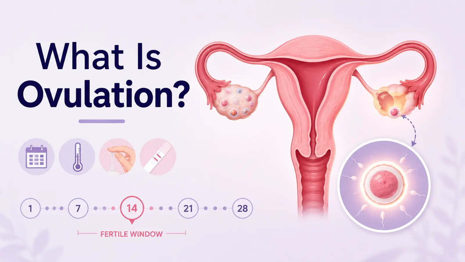 What is ovulation and signs of ovulation during the menstrual cycle