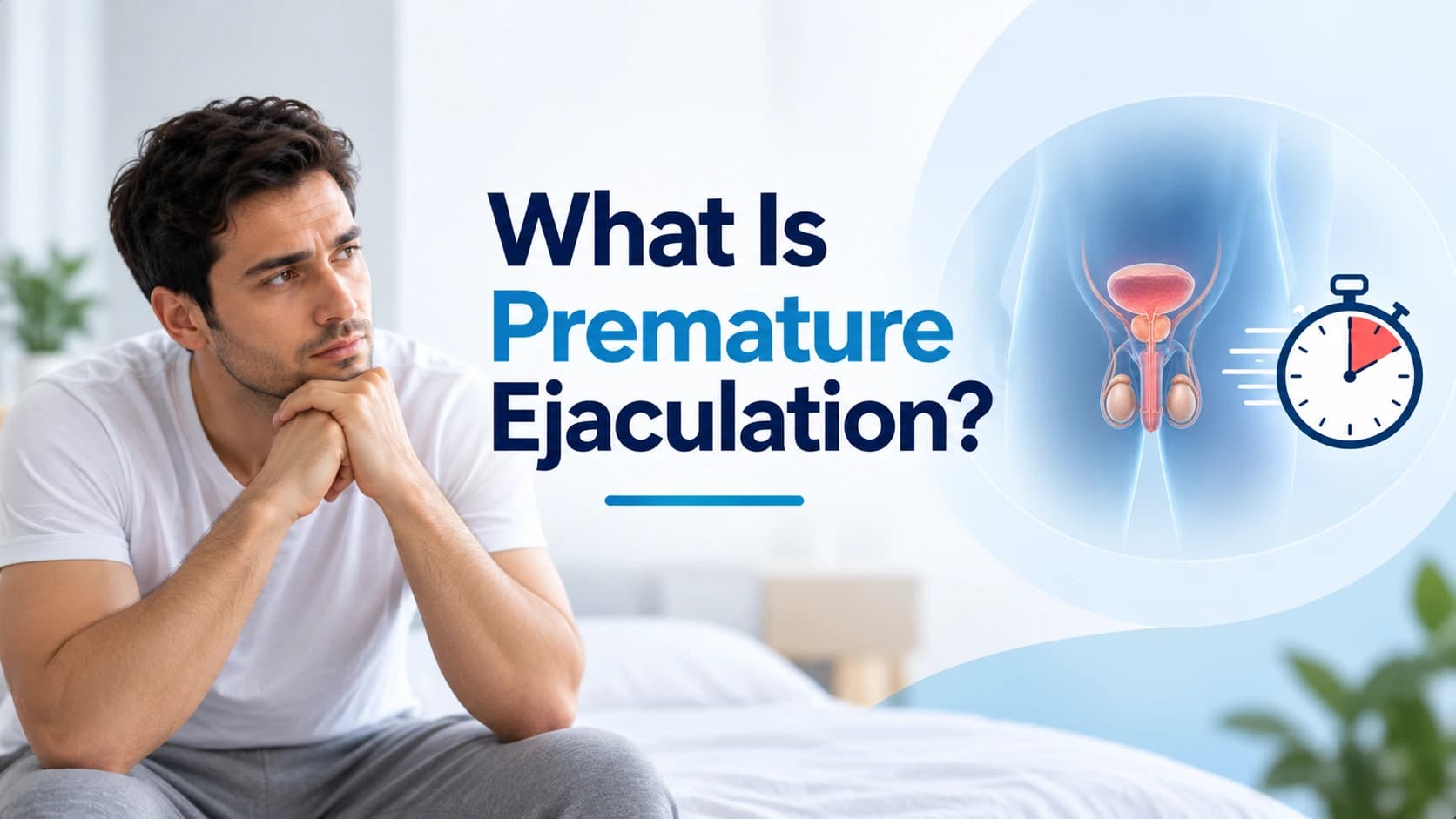 Medical illustration of premature ejaculation